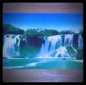 Lighted waterfall mirror w/sound!